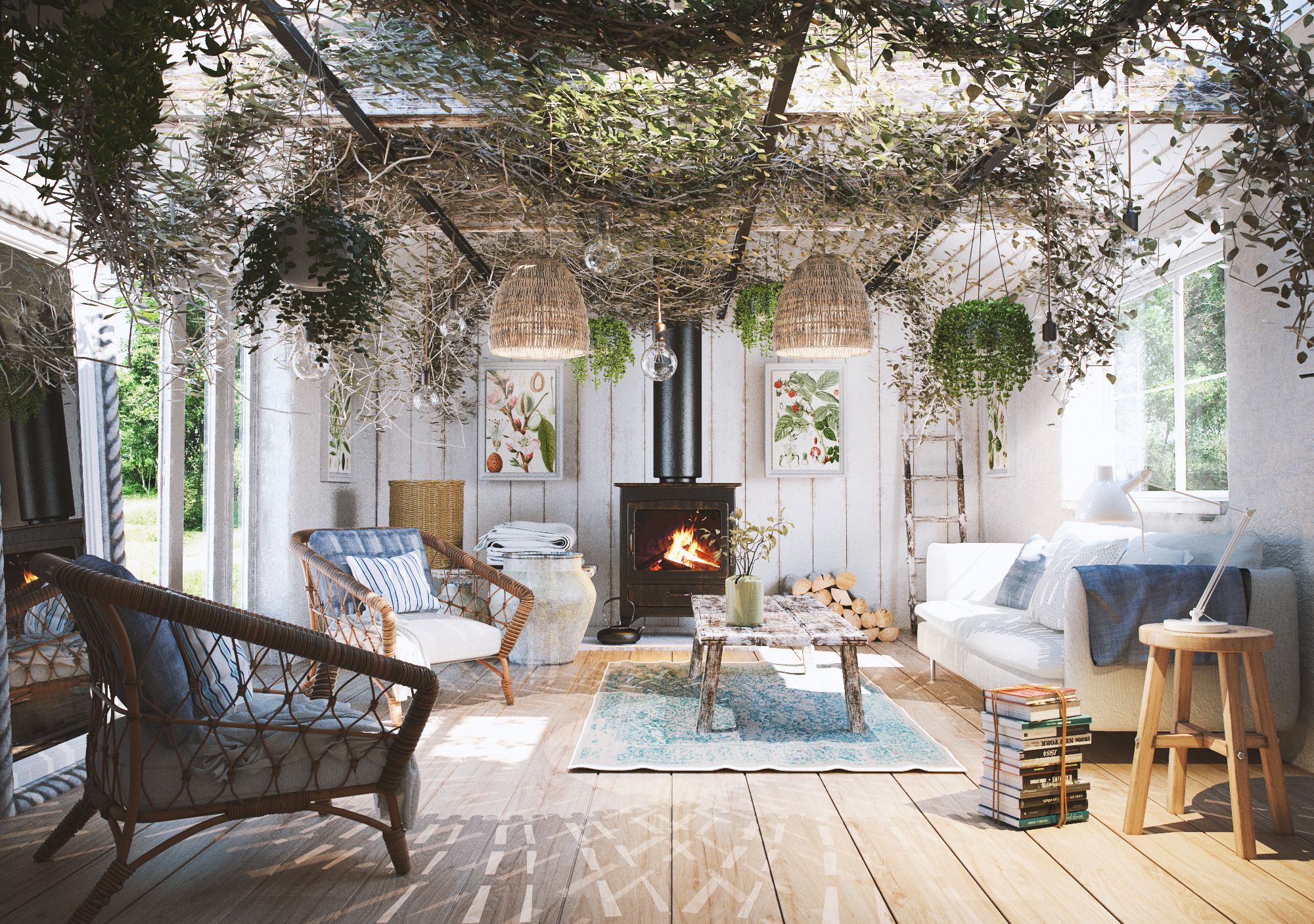 AMSCENES scene — vintage living room